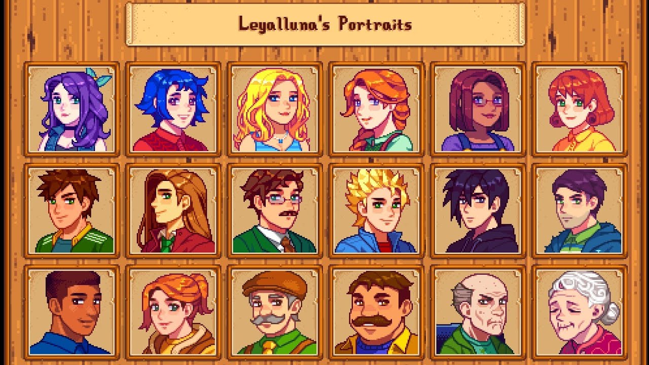 Stardew Villager portraits